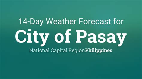 City of Pasay, Philippines 14 day weather forecast.